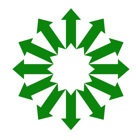 set arrow in a circleのイラスト素材