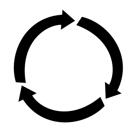 arrow recyclingのイラスト素材