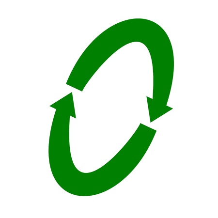 arrow recyclingのイラスト素材