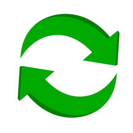 3d arrow recyclingのイラスト素材