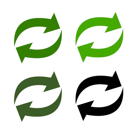 arrow recyclingのイラスト素材
