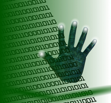 concept of cyberspace and espionageの写真素材