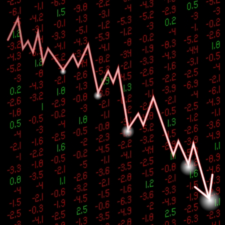 an illustration stock quote a figure downのイラスト素材
