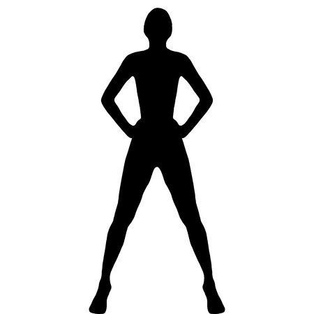 a stripper taking a sexy poseのイラスト素材