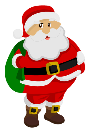 santa claus with giftsのイラスト素材