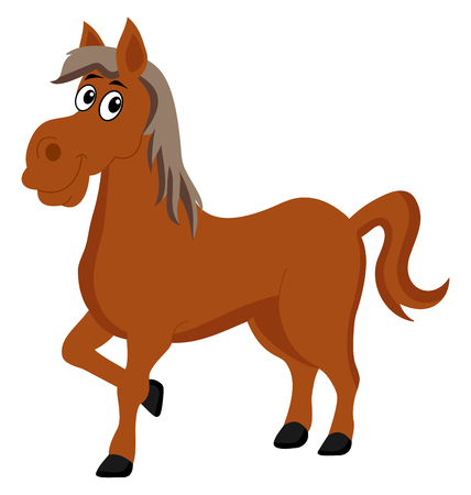 horse cartoon のイラスト素材
