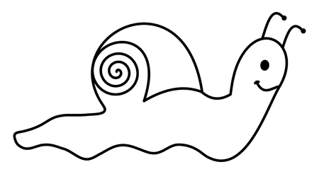 a shadow snailのイラスト素材