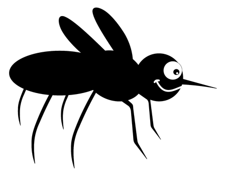 a mosquito shadowのイラスト素材