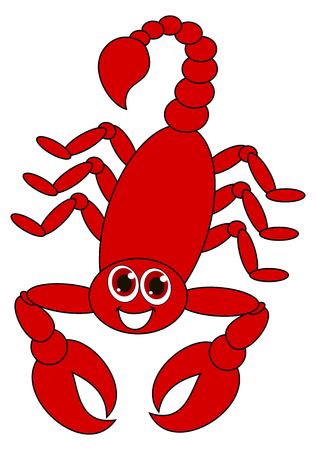 red scorpionのイラスト素材