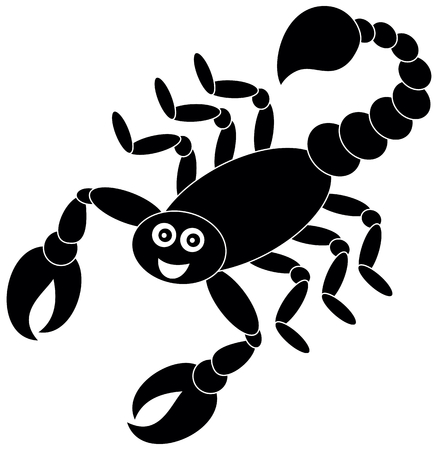 a scorpion shadowのイラスト素材