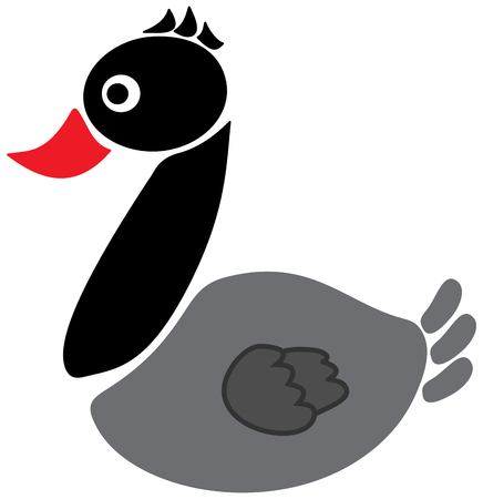duck in iconのイラスト素材