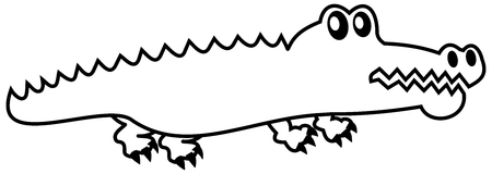 an icon crocodileのイラスト素材