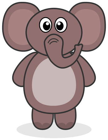 an elephant standingのイラスト素材