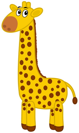 a giraffe profileのイラスト素材
