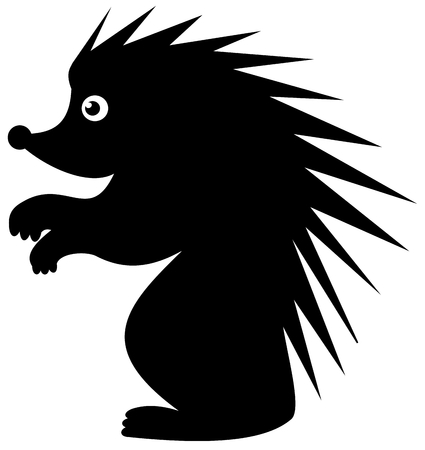 a shadow of hedgehogのイラスト素材