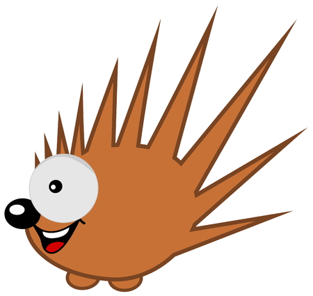 a little crazy hedgehogのイラスト素材