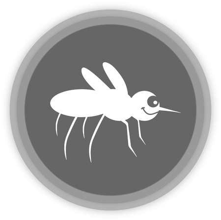 a mosquito in a grey Panelのイラスト素材