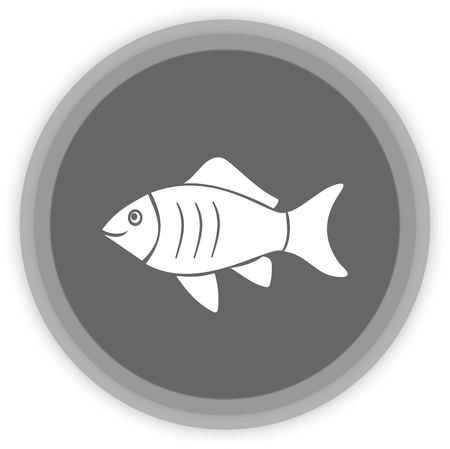 a fish in a grey Panelのイラスト素材
