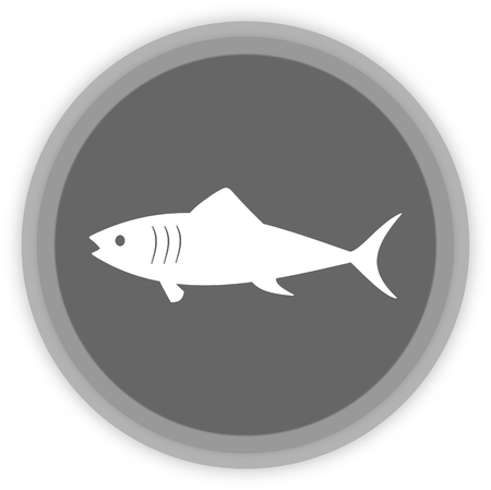 a fish in a grey Panelのイラスト素材