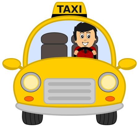 taxi driverのイラスト素材