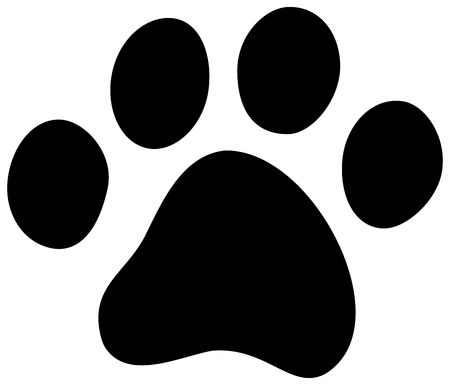 cat dog pawのイラスト素材
