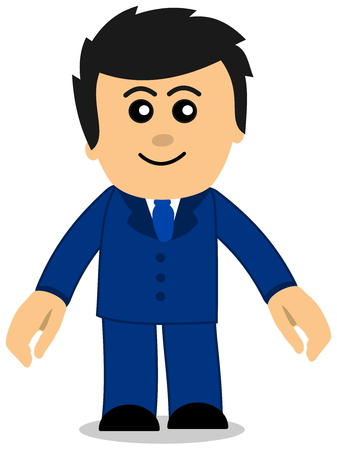 man in suit and tieのイラスト素材