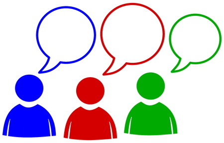 talk emoticonのイラスト素材