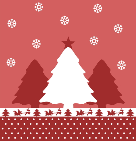 christmas firのイラスト素材