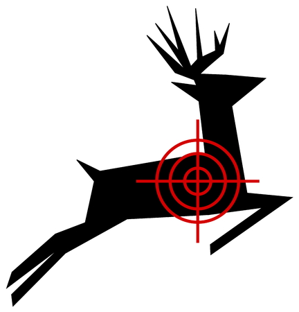 a target for hunting deerのイラスト素材