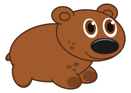 brown dog profileのイラスト素材