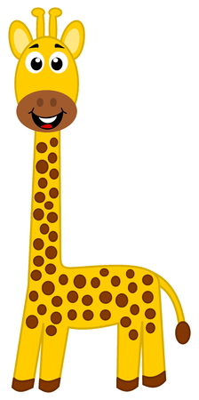 a cute giraffeのイラスト素材