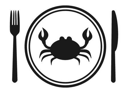 a menu of crabのイラスト素材