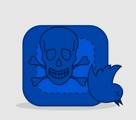 hacked by a virusのイラスト素材