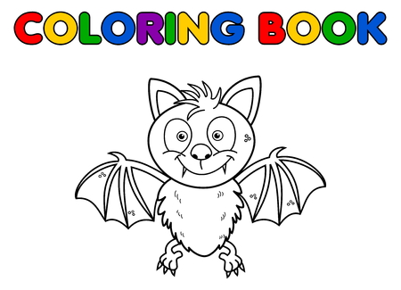 a bat for coloringのイラスト素材