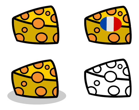 4 cheesesのイラスト素材