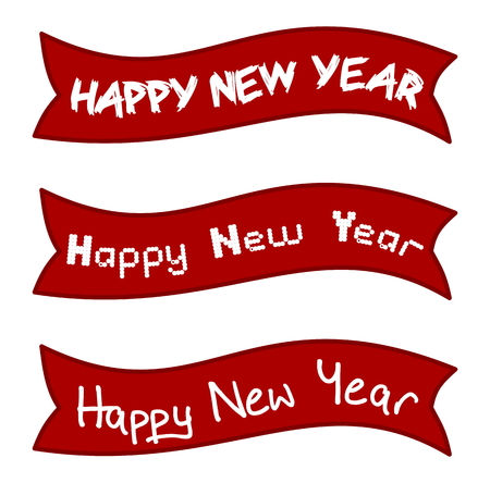 banner happy new yearのイラスト素材