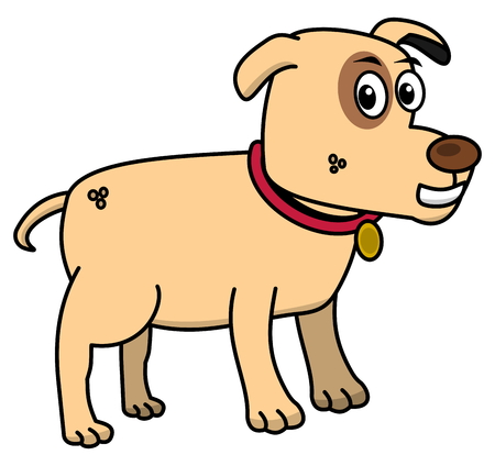 small dog profileのイラスト素材