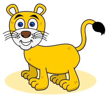 smiling young pantherのイラスト素材