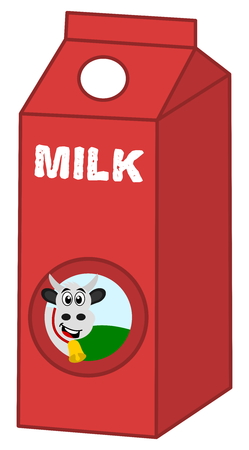 milk boxのイラスト素材