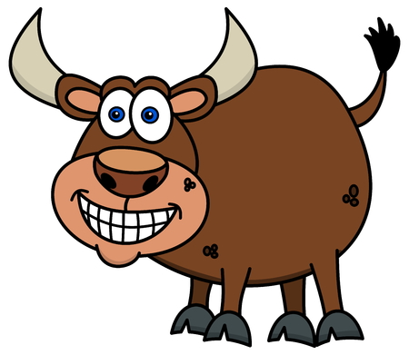 smiling bullのイラスト素材