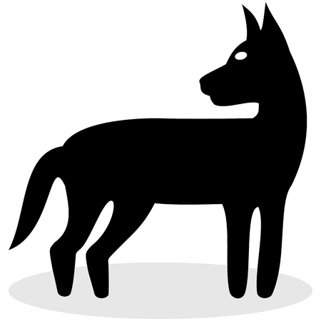 black dog for iconのイラスト素材