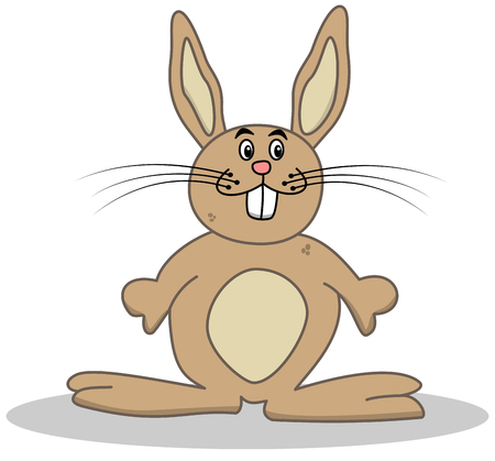 rabbit with wide teethのイラスト素材