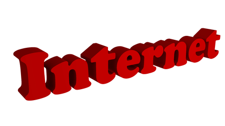 Internet in textの写真素材