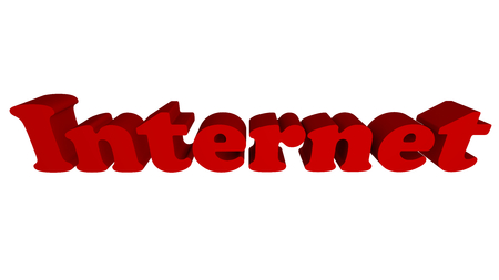 Internet in textの写真素材