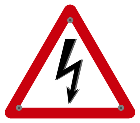 electrocution risk panelのイラスト素材