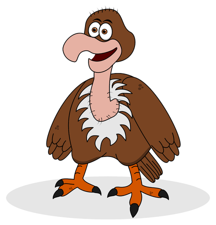 young smiling eagle standingのイラスト素材