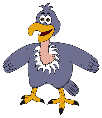 young smiling eagle standingのイラスト素材