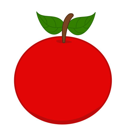 A juicy fruit of a red cherry filled with vitamins - vectorのイラスト素材