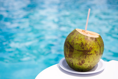 Drink Coconut at Poolside