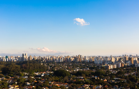 View of Ibirapuera neighborhood, Sao Paulo - Brazilの写真素材